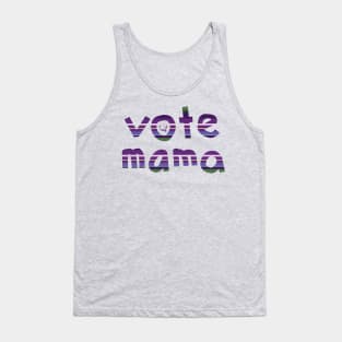 Lavender Stripes Vote Mama Tank Top